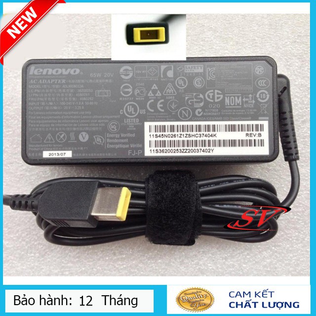 Sạc laptop lenovo 3,25 chân usb  kèm dây nguồn - bảo hành 12t