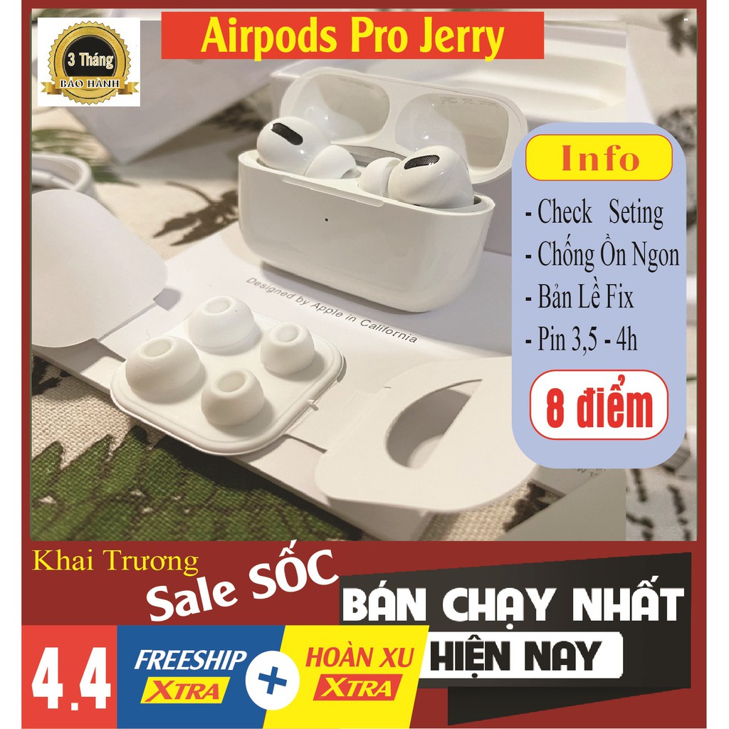 Tai nghe Bluetooth Không Dây Airpods 2 Hổ vằn 1562m | Pro ANC 1562A | Pro Jerry | Air 2 Jerry A8s - Navis PK