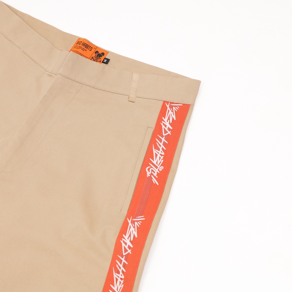 Quần Nam Bad Habits ORANGE LINE KAKI PANTS Local Brand chính hãng