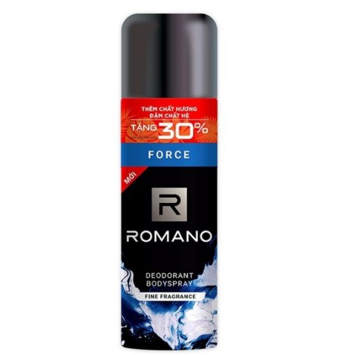 Xịt nước hoa toàn thân nam Romano 150ml Classic | Force | Vip | Attitude | Equity | Gentleman khử mùi, ngăn mồ hôi