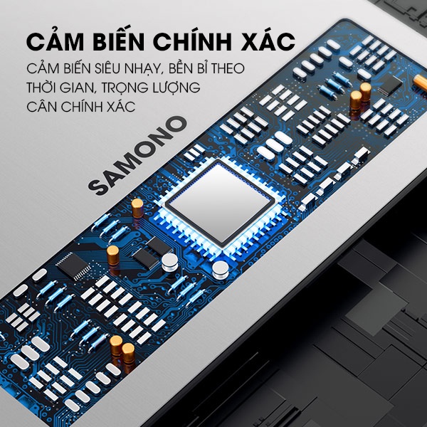 Cân tiểu ly điện tử mini SAMONO SW-KS03 dùng cho nhà bếp độ chính xác cao từ 3g đến 10kg - Hàng chính hãng