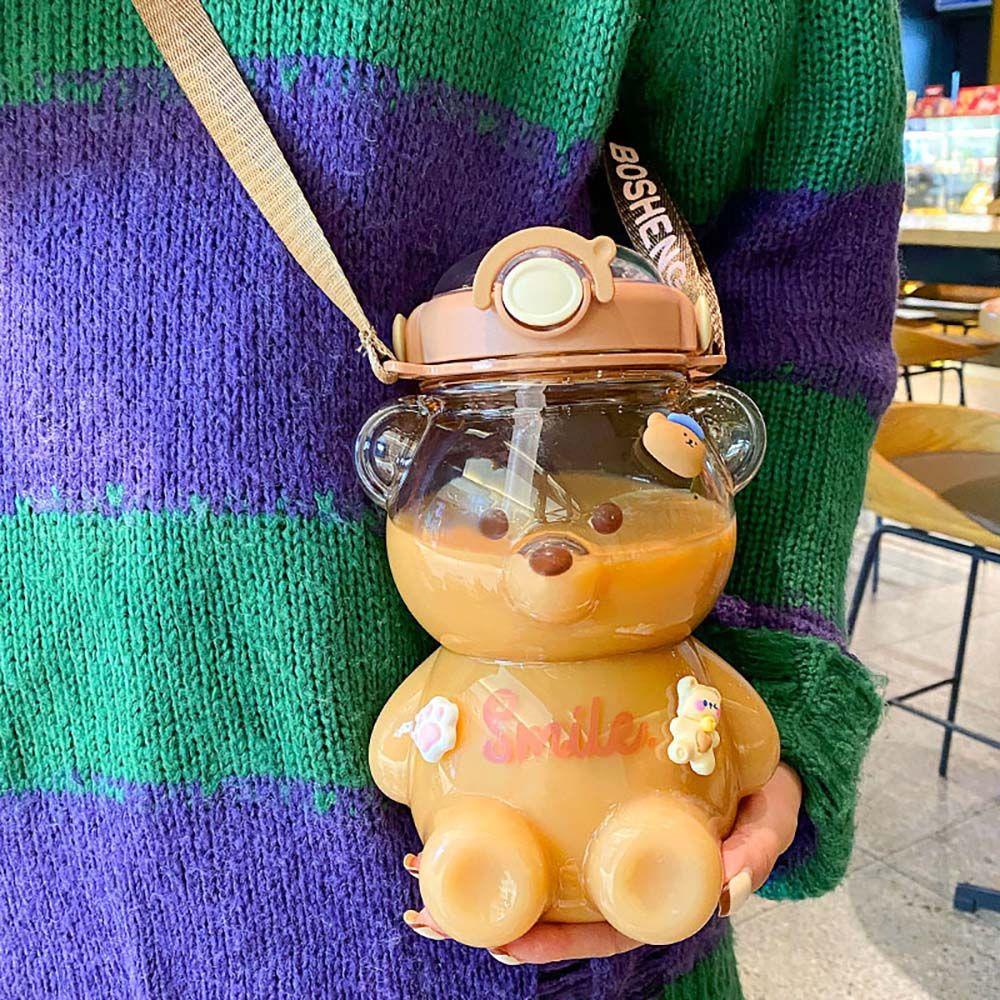 Bình Uống Nước 1000 / 1400ml Thiết Kế Sáng Tạo Dành Cho Nữ