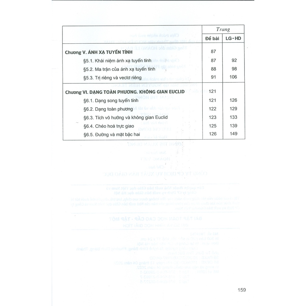 Sách - Bài Tập Toán Cao Cấp Tập 1 - Đại Số Và Hình Học Giải Tích