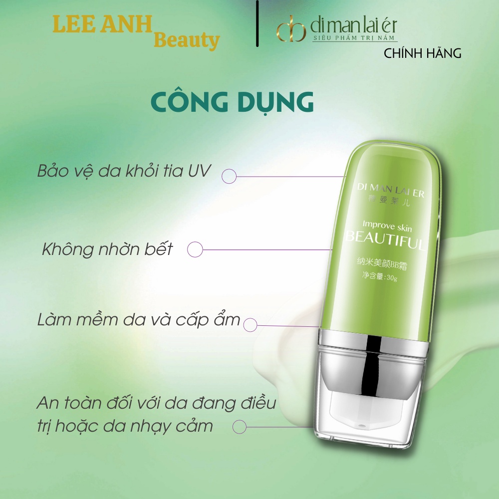 Kem Chống Nắng BB Nano Hồng Kông Dimanlaie 30g