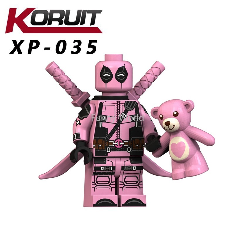 Mô Hình Đồ Chơi Lắp Ráp Nhân Vật Deadpool Thor Superhero XP028-035 KT1004