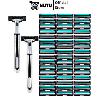 Sét dạo cạo râu 36 lưỡi kép thay thế kèm kem cạo, sắc bén, ko đau rát