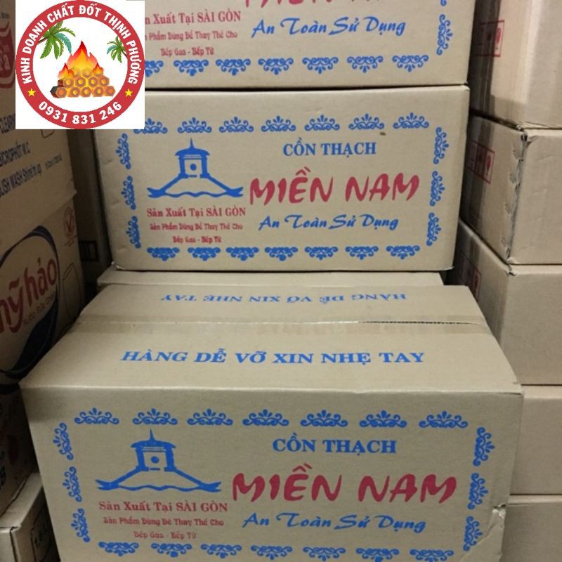 bán sỉ cồn thạch (cồn miền nam) dùng mòi lửa than gáo dừa, lẩu các loại (thùng/60 viên)