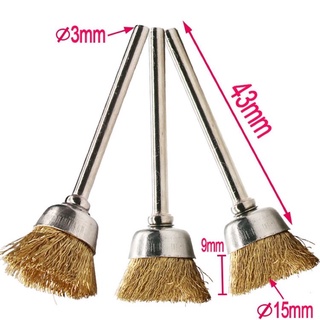 CHỔI SỢI ĐỒNG ,ĐÁNH RỈ TRỤC 3MM