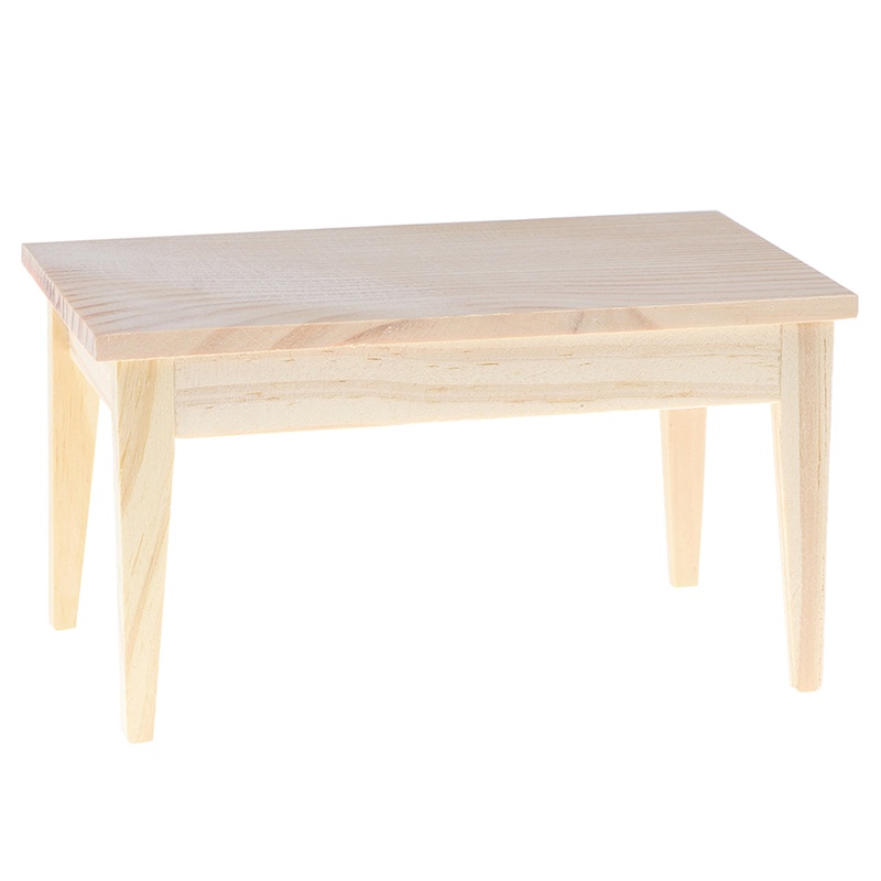 Bộ 2 Bàn Ăn Mini Tỉ Lệ 1 / 12 Trang Trí Nhà Búp Bê