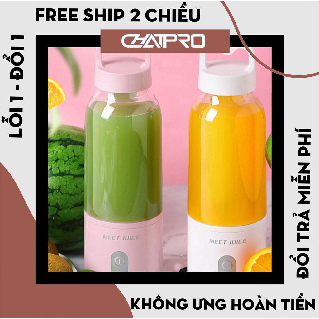 [Hàng Nội Địa] Máy xay sinh tố Meet Juice cầm tay, máy xay meet juice mini cao cấp - Bảo hành 12 tháng
