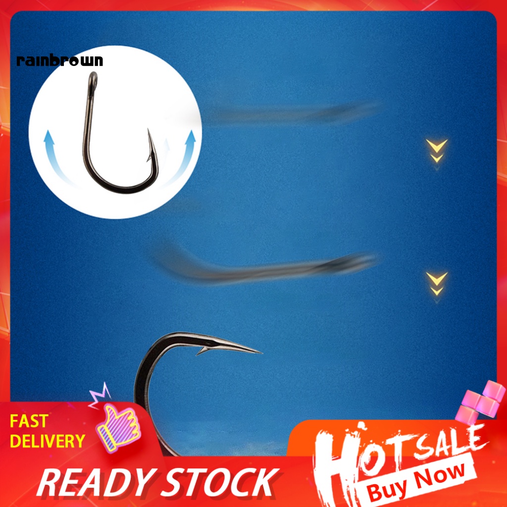 Set 100 Lưỡi Câu Cá Bằng Thép Carbon Chắc Chắn