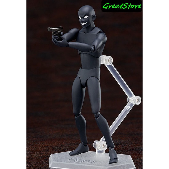 MÔ HÌNH CONAN FIGFIX SP-001 EDOGAWA CONAN + SP058 FIGMA BÓNG ĐEN