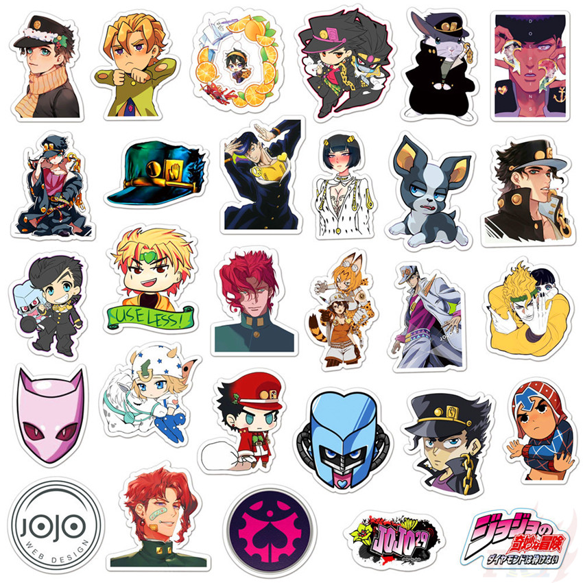 ❉ JoJo's Bizarre Adventure - Series 06 Anime Stickers ❉ 50Pcs/Set Fashion DIY Waterproof Decals Doodle Stickers
