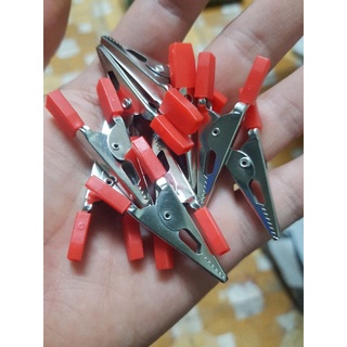 Kẹp Cá Sấu , 1 cặp( kẹp đen+kẹp đỏ)
