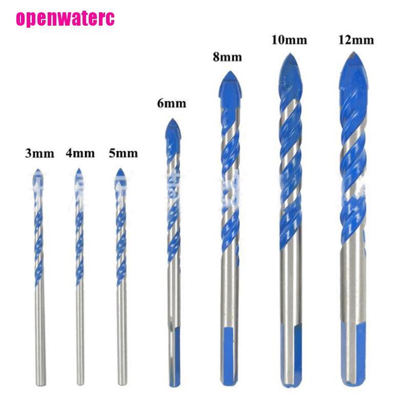 1 Mũi Khoan Xoắn Đa Năng Màu Xanh Dương Kích Thước 3mm Đến 12Mm Chất Lượng Cao