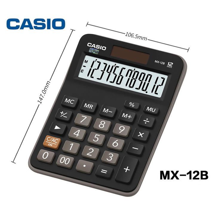 Máy tính Nhỏ Casio MX-12B Chính Hãng Bảo Hành 7 năm