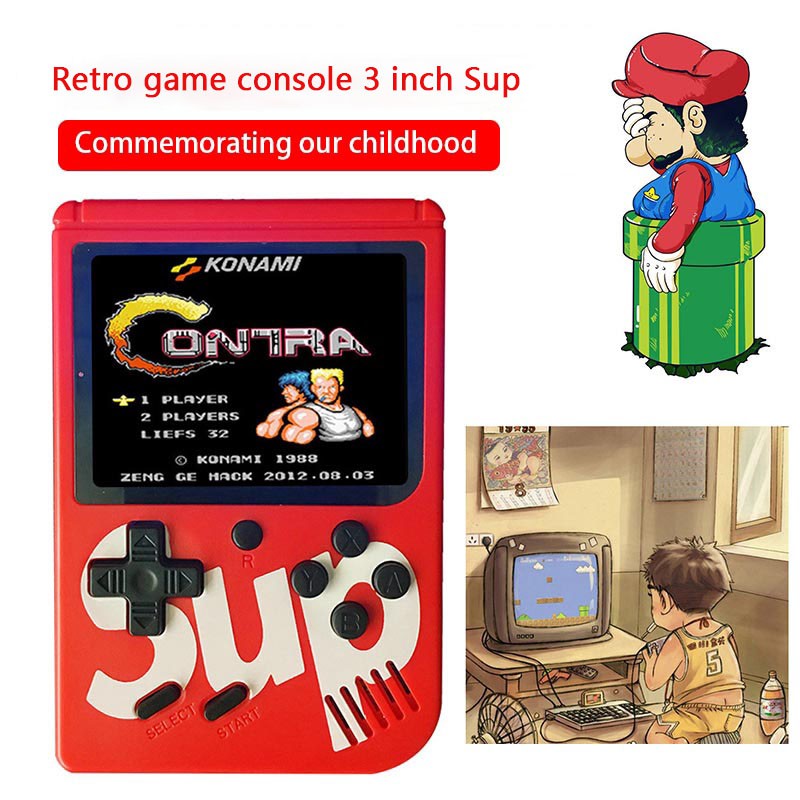 Sup 400 2 inch Built-in Retro Game Console Mini Handheld Player Support TV Out super mario Video Play