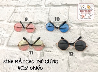 KÍNH MẮT CHO CHÓ MÈO DƯỚI 7KG