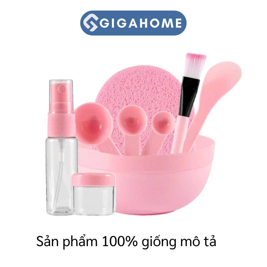 Bộ Trộn Mặt Nạ 9 Món GIGAHOME Gồm Chén, Que Trộn, Cọ, Thìa Đong, Chai Chiết Mỹ Phẩm 6279