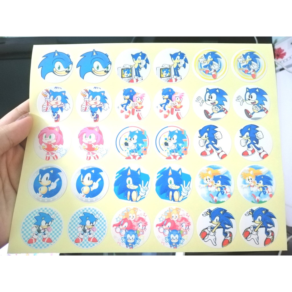 🔥30 hình dán sticker hình SONIC 🔥