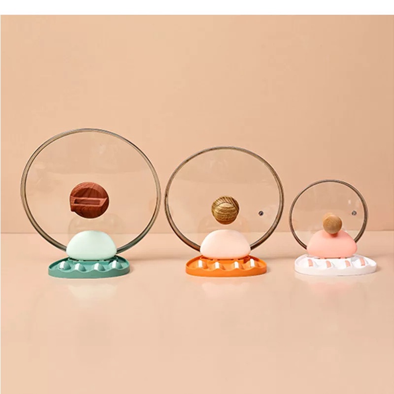 Giá đỡ nắp nồi 4 móc treo đa năng hình chân mèo