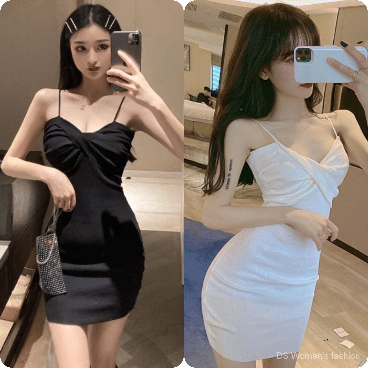 Summer Dress  Sexy Slim Fit Slimming  Bottoming Skirt  High-Waist Skirt  Ruffle  Temperament Sheath Dress