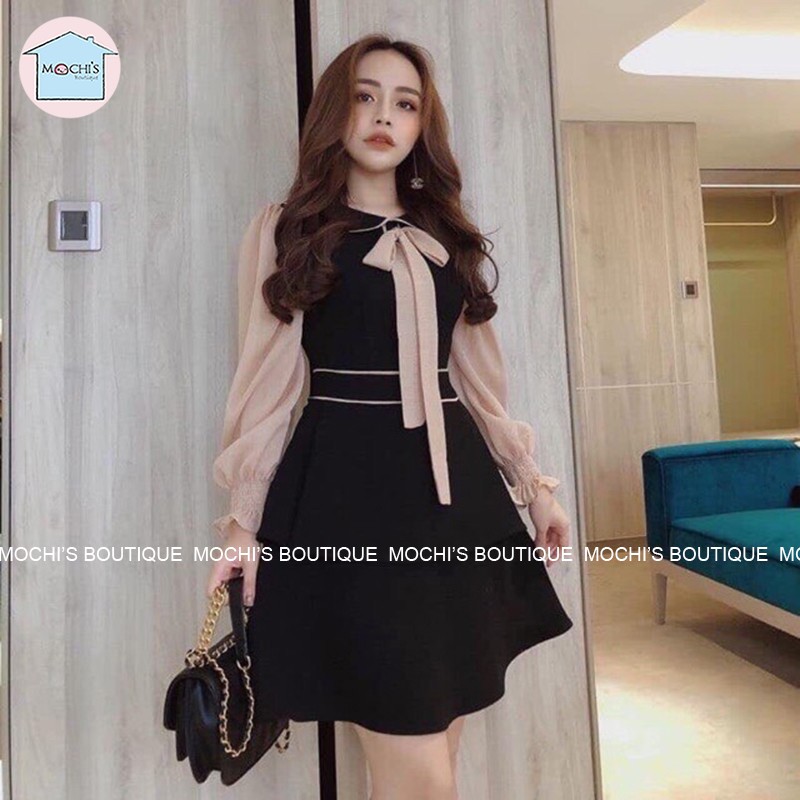 Váy tay bồng đầm dáng xòe nữ 2 tầng, mẫu váy bánh bèo nữ điệu đà, nữ tính, lịch sự, mặc đi làm đi chơi-M021 | BigBuy360 - bigbuy360.vn