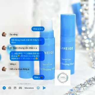 [ Hiệu quả sau 3 tuần] Mặt nạ giảm sưng, mờ thâm quần mắt Laneige Eye Sleeping Mask