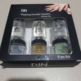 Sét bột nhúng hiệu Bin gồm bộ 3 và 3 hũ bột