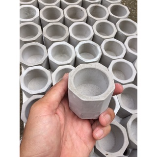 Chậu xi măng lục giác mini