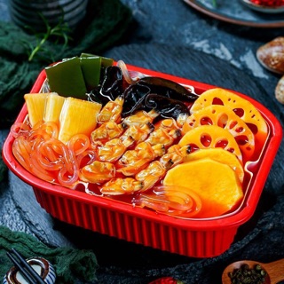 Lẩu tự sôi ngao cay Tứ Xuyên