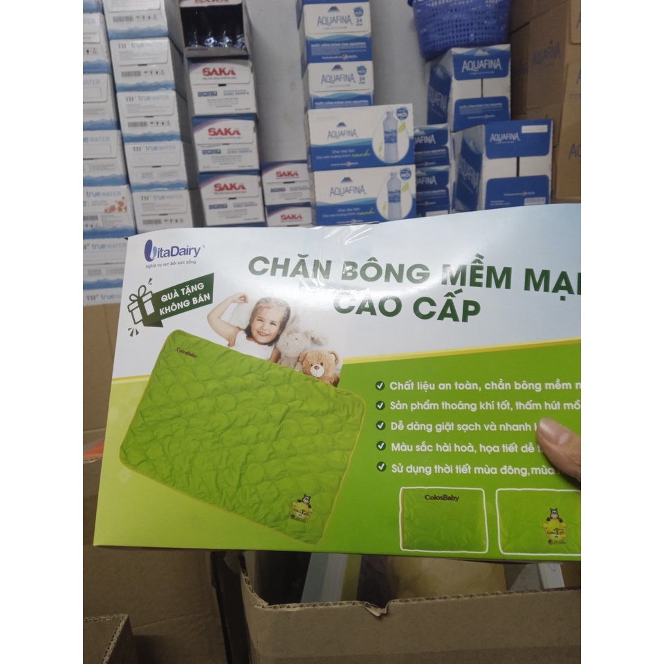 CHĂN BÔNG MỀM MẠI CAO CẤP CHO BÉ QUÀ TẶNG SỮA VITADAILY