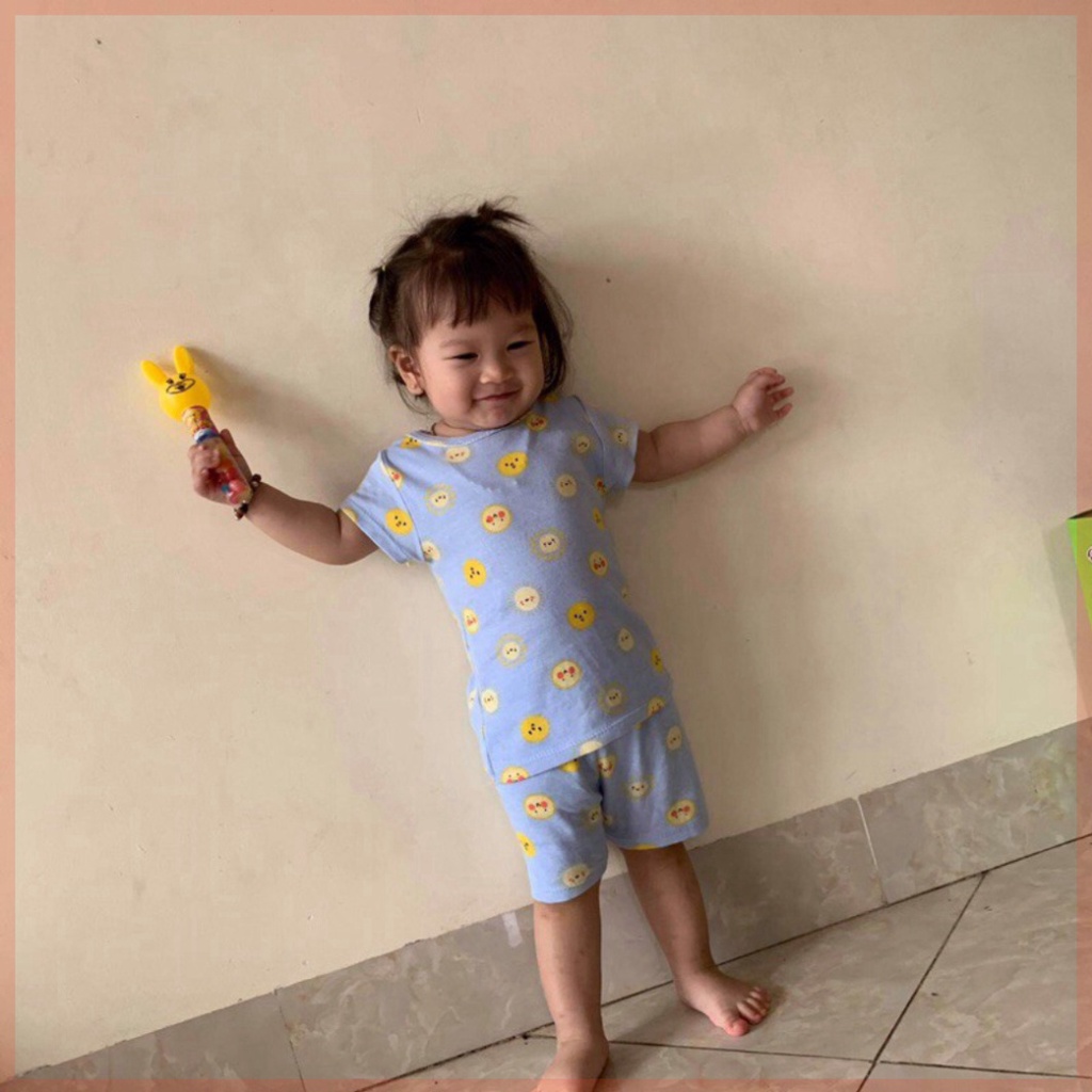 Bộ họa tiết chất thun lạnh họa tiêt, cho bé trai bé gái từ 5 đến 17kg