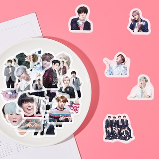 Set 39 sticker dán trang trí in hình thành viên nhóm BTS