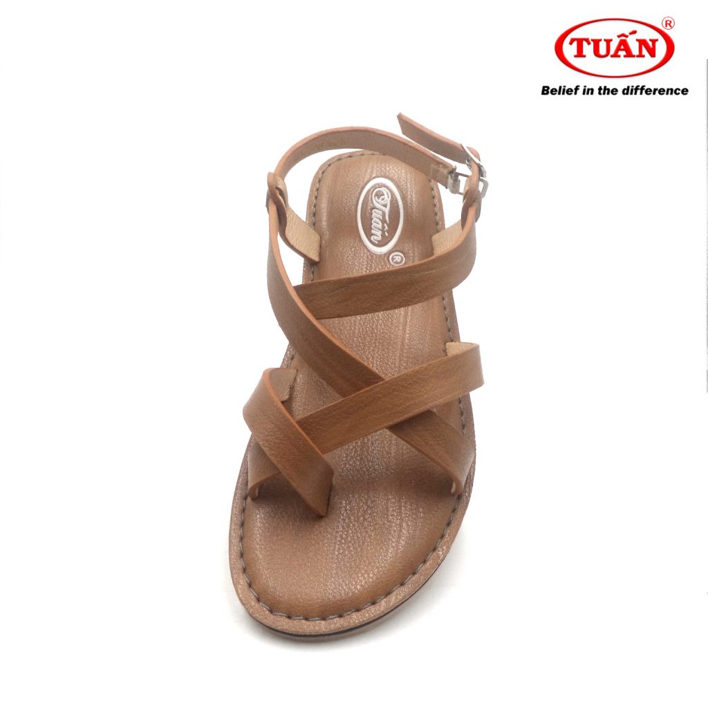 Sandal nữ bệt 💥quai da bò thật💥 thương hiệu Tuấn AXHU-H32