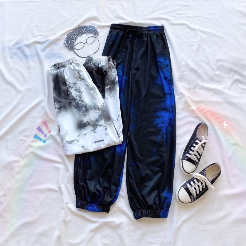 Quần TIEDYE Loang Unisex Ảnh Thật