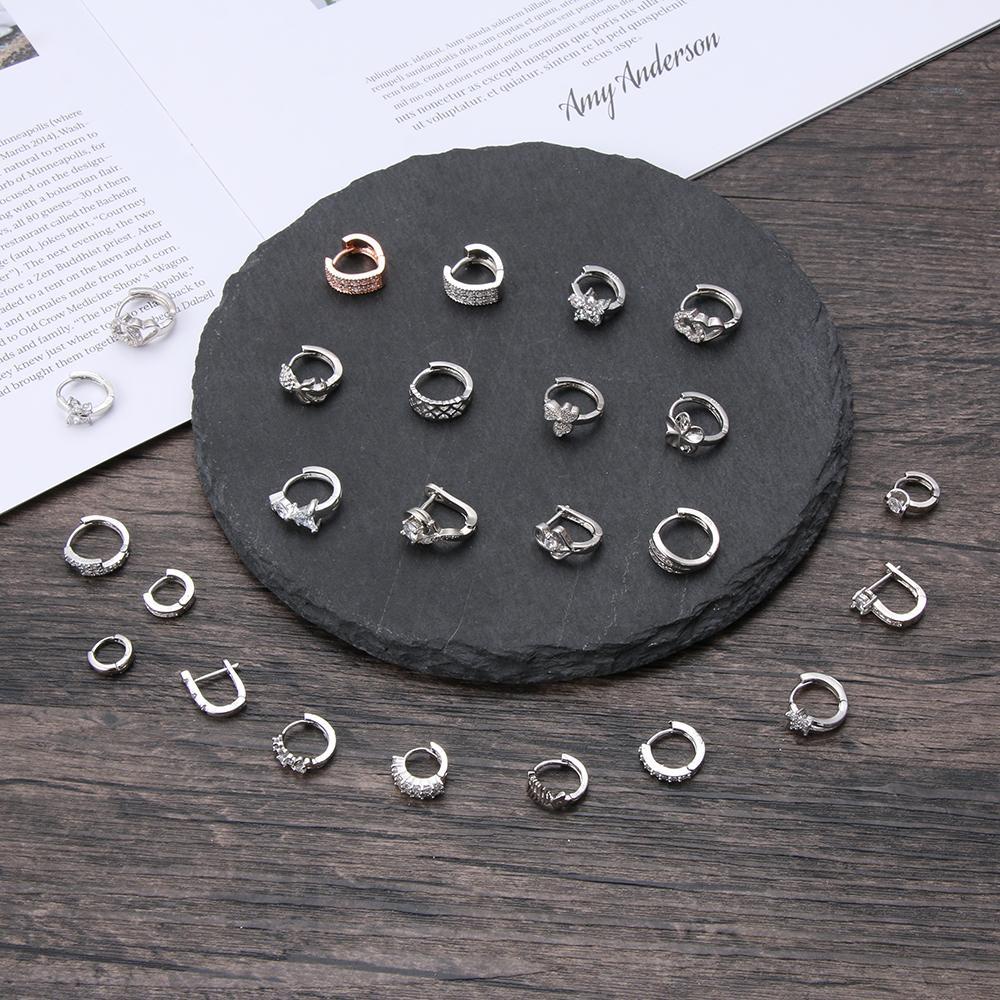 YVE Bông Tai Đính Pha Lê Sang Trọng Cho Nữ