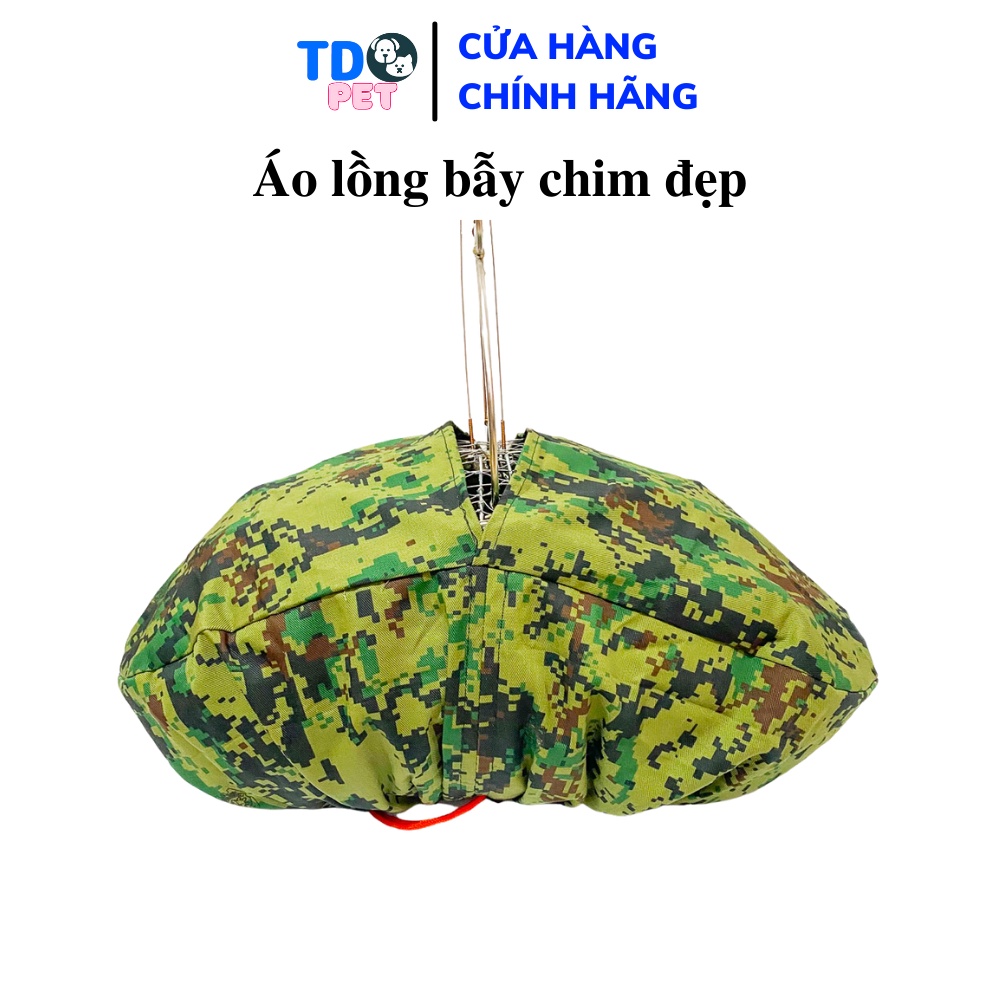 Áo lồng bẫy chim khuyên chào mào TD PET cao cấp hàng loại 1 chất vải co dãn bền đẹp khóa rút tiện lợi