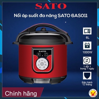 [Chính hãng] Nồi áp suất, nồi hầm đa năng SATO 6AS011 1.8L , hàng Việt Nam chất lượng cao.Bảo hành 12 T thumbnail