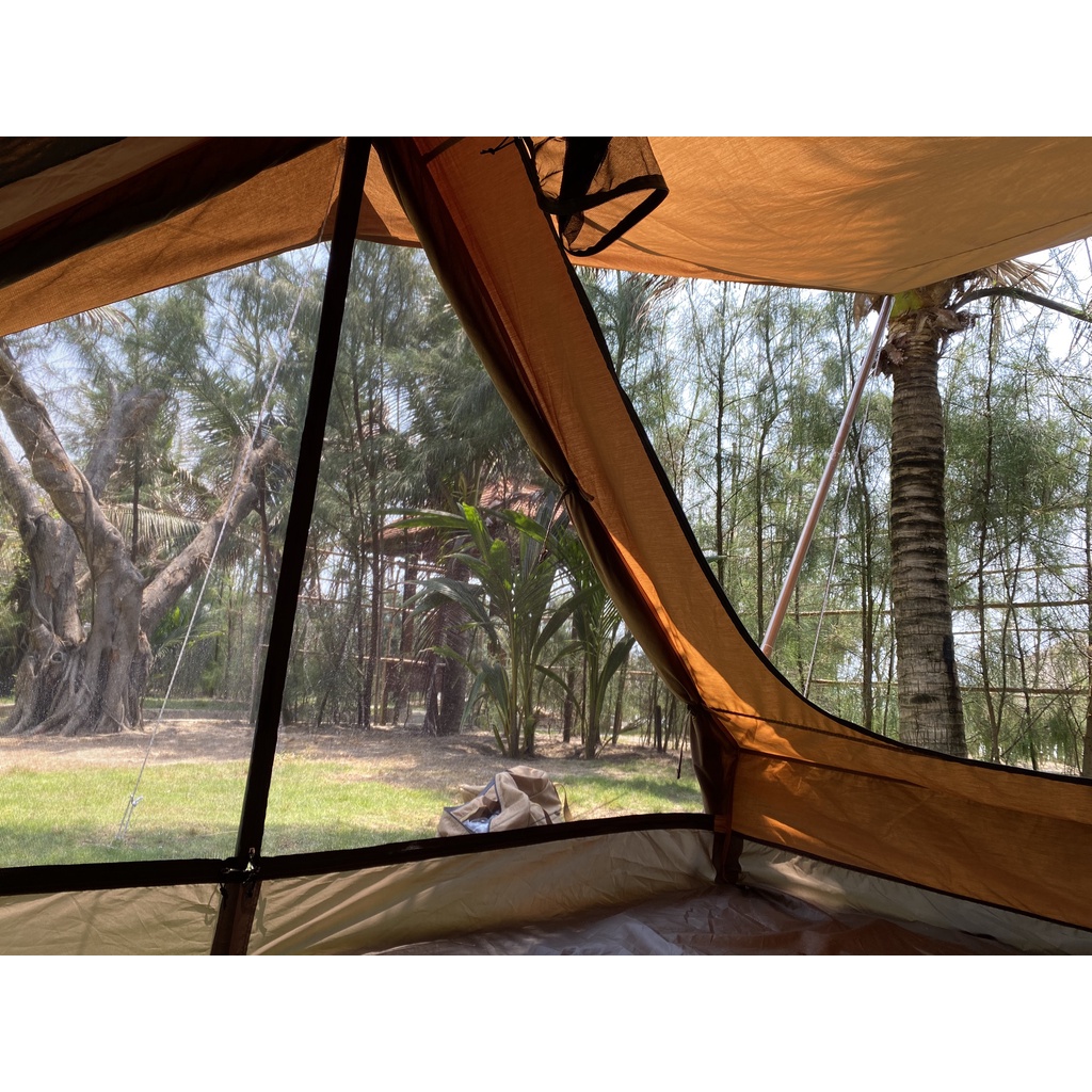 Lều cắm trại Glamping Vintage Home 4P - Vải TC cao cấp