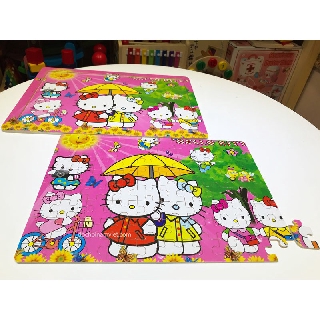 Tranh ghép mảnh các nhân vật hoạt hình Hello Kitty