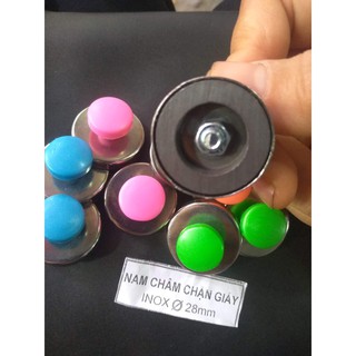 Nam châm núm , túi 10 viên đường kính 34mm, đồ dùng giáo cụ dạy học tiếng anh trong học tập của giáo viên tiểu học
