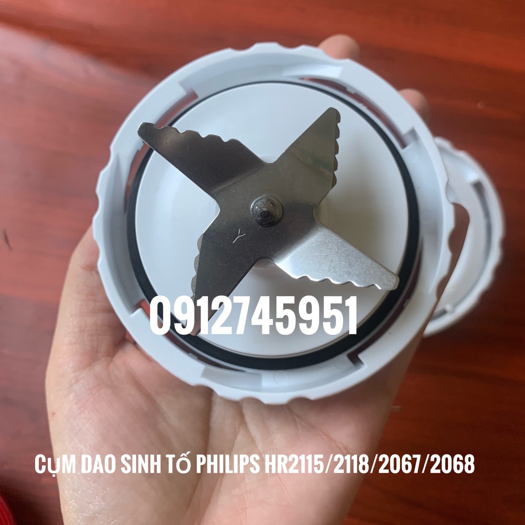 [Mã ELHA22 giảm 5% đơn 300K] Dao 2 (dao khô) và dao 4 (dao sinh tố) máy xay philips hr2115 hr2118- phụ kiện chính hãng