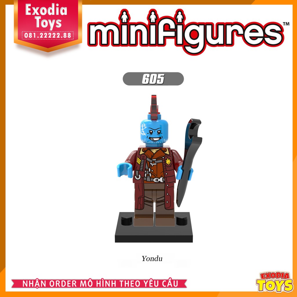 Xếp hình minifigure Vệ Binh Dải Ngân Hà : Guardians Of The Galaxy VOL2 - Đồ Chơi Lắp Ghép Sáng Tạo - X0159