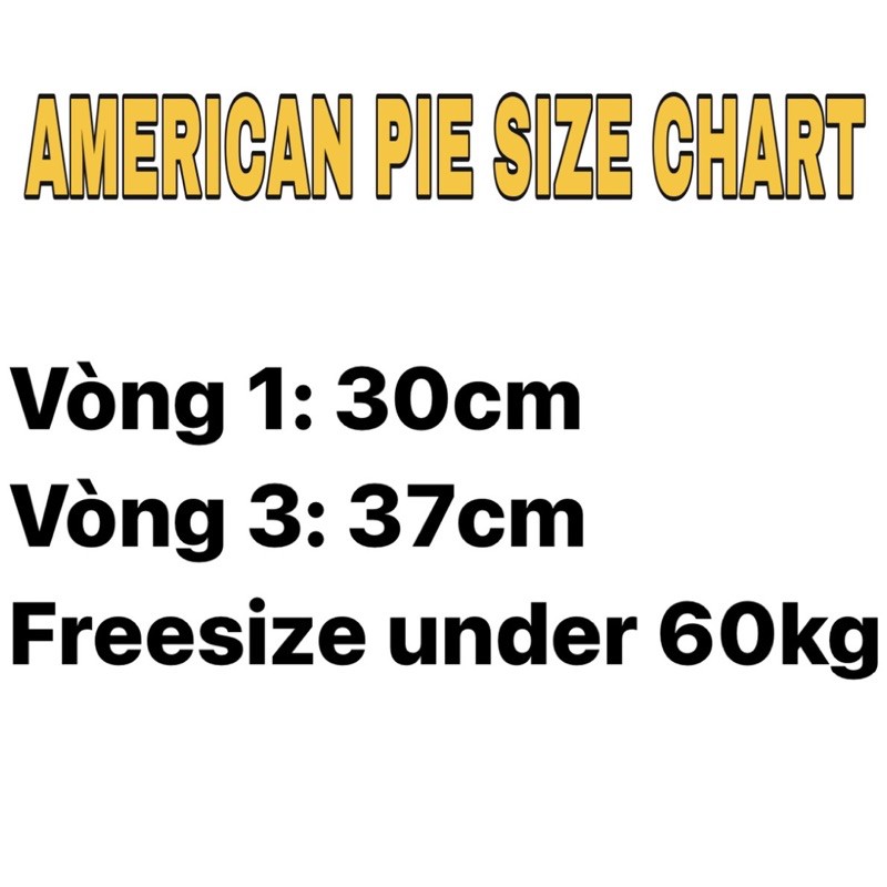 American Pie - Set bikini vàng viền trắng