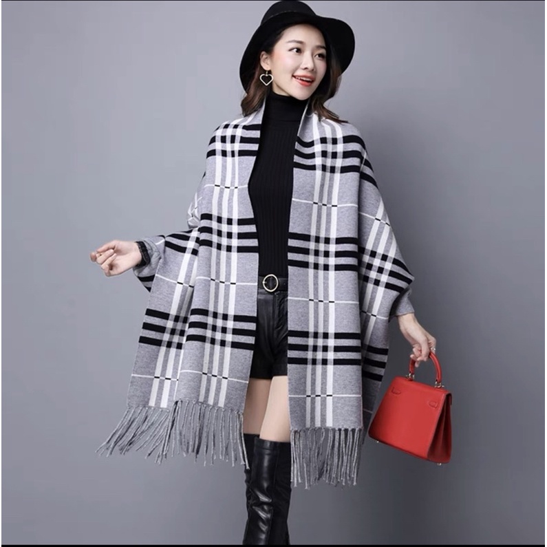 Áo len kiểu khăn choàng