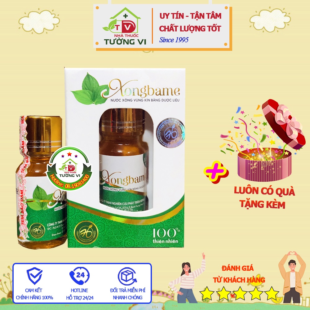 XONGBAME - Nước xông vùng kín bằng dược liệu dành cho phụ nữ sau sinh