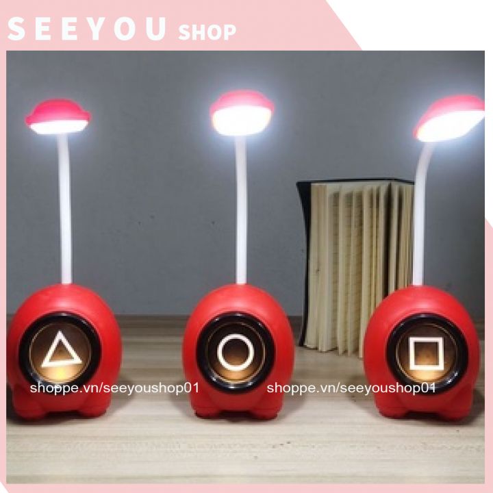 Đèn học để bàn SQUID GAME chống cận 💖FREESHIP💖 Đèn LED Đa Năng Kiêm Đèn Ngủ Siêu Bền, Tiện Lợi, Nhỏ Gọn