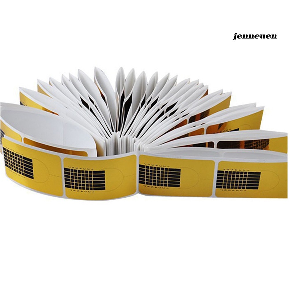 [Hàng mới về] Set 100 khuôn giấy vuông dán tạo kiểu móng tay