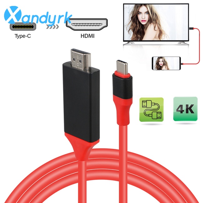 Cáp ChuyểN ĐổI XA- Type C Sang HDMI HDTV AV TV Cho Samsung Galaxy S8 S9 S9 + Note 9 PC